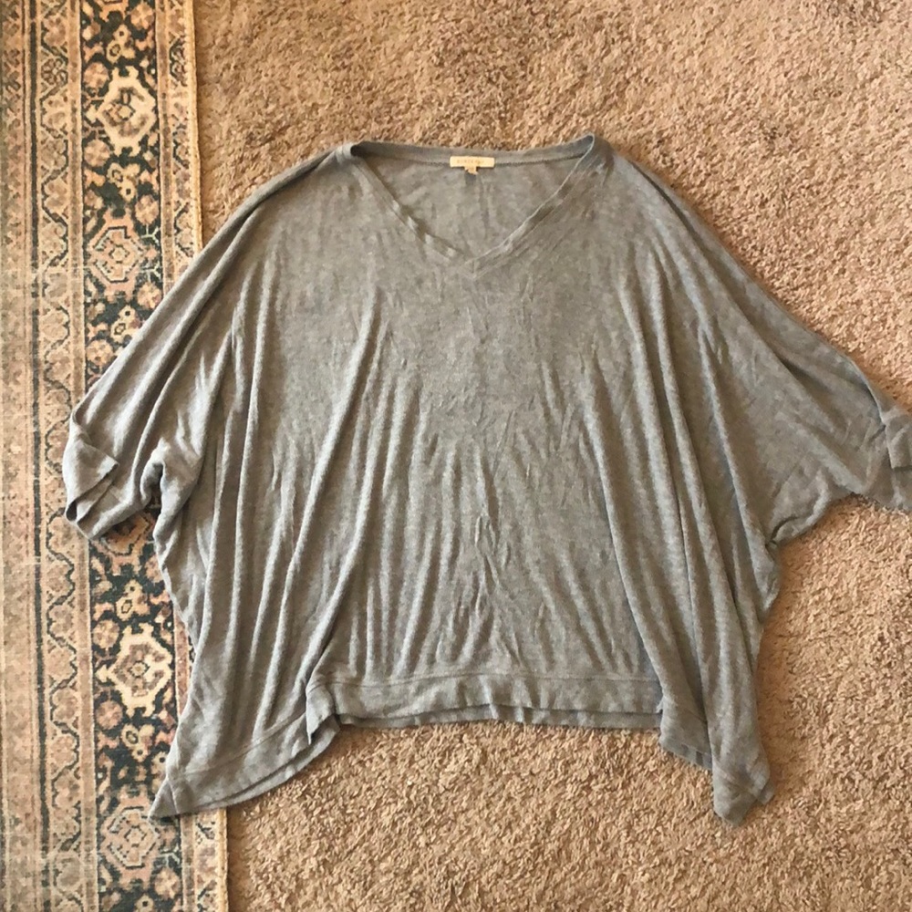 Anthropologie Bordeaux brand oversized sweater